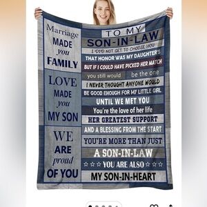 Gray and Blue Son-in-Law Blanket